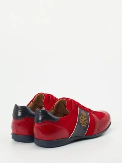 Galizio Torresi – Sneaker aus Kalbleder in Rot-Gold