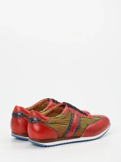 Galizio Torresi – Sneaker aus Kalbleder und Textil mehrfarbig