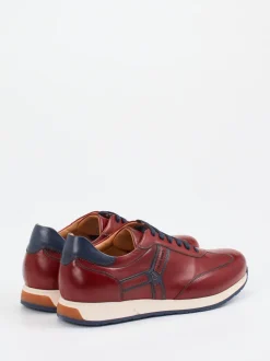 Galizio Torresi – Sneaker aus Kalbleder Bordeauxrot