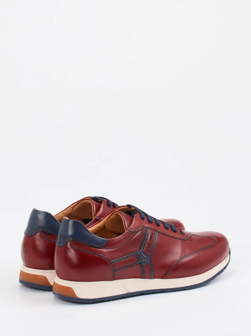 Galizio Torresi – Sneaker aus Kalbleder Bordeauxrot