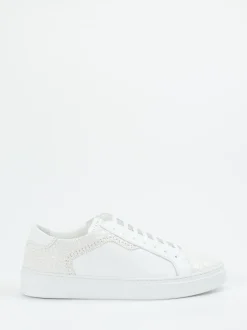 Galizio Torresi – Sneaker aus geprägtem Leder weiß