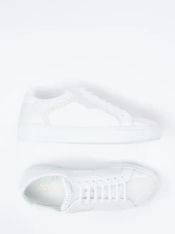 Galizio Torresi – Sneaker aus geprägtem Leder weiß