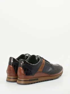Galizio Torresi – Sneaker aus geprägtem Leder in Blau