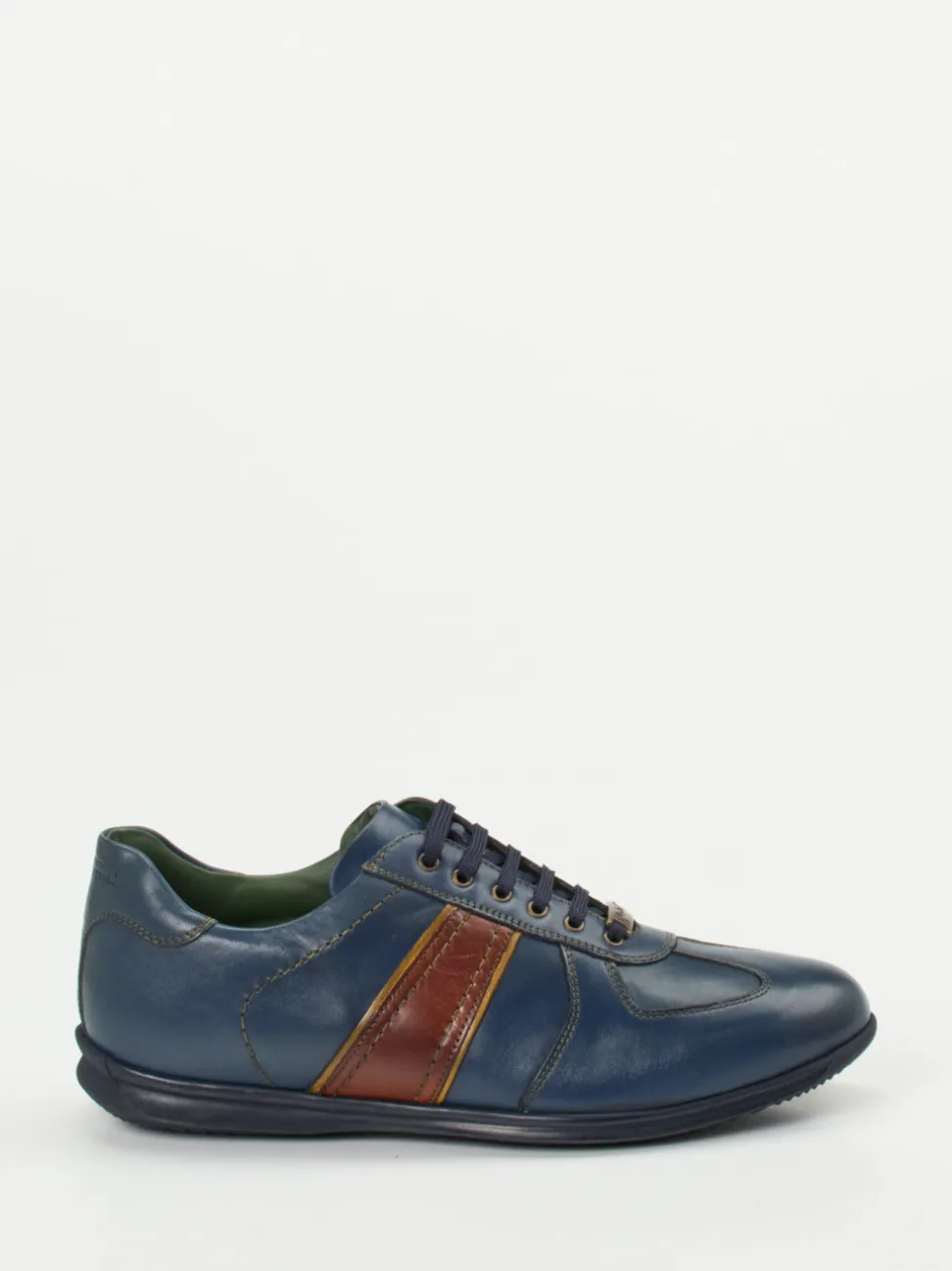 Galizio Torresi – Sneaker aus Kalbleder Dunkelblau