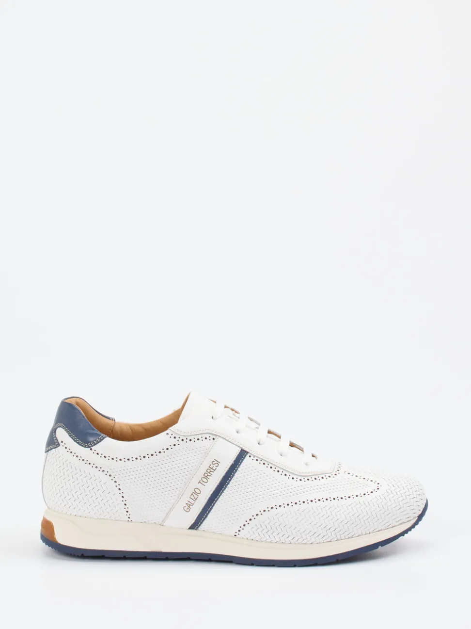 Galizio Torresi – Sneaker aus genarbtem Leder Off-White