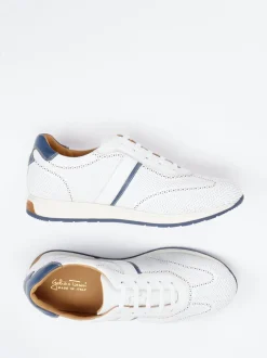 Galizio Torresi – Sneaker aus genarbtem Leder Off-White