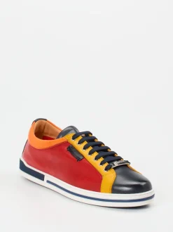 Galizio Torresi – Sneaker aus Kalbleder im Color-Blocking