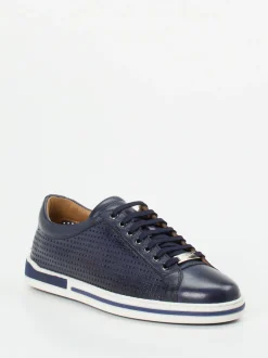 Galizio Torresi – Sneaker aus Glattleder Dunkelblau