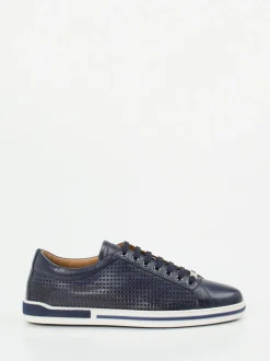 Galizio Torresi – Sneaker aus Glattleder Dunkelblau