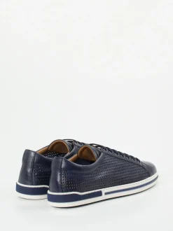Galizio Torresi – Sneaker aus Glattleder Dunkelblau