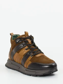 Galizio Torresi – Sneaker aus Veloursleder braun