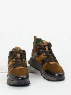 Galizio Torresi – Sneaker aus Veloursleder braun