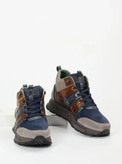 Galizio Torresi – Sneaker aus Veloursleder dunkelblau