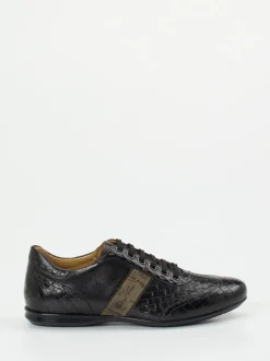 Galizio Torresi – Sneaker aus geprägtem Leder schwarz