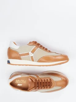Galizio Torresi – Sneaker aus Kalbleder und Canvas