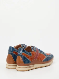 Galizio Torresi – Sneaker aus geprägtem Leder blau