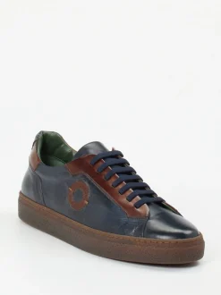 Galizio Torresi – Sneaker aus Kalbleder in Dunkelblau