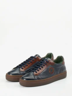 Galizio Torresi – Sneaker aus Kalbleder in Dunkelblau