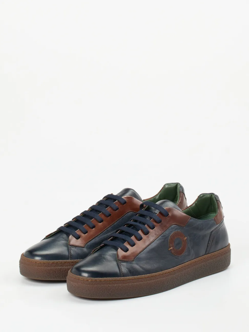 Galizio Torresi – Sneaker aus Kalbleder in Dunkelblau