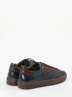 Galizio Torresi – Sneaker aus Kalbleder in Dunkelblau