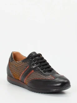 Galizio Torresi – Sneaker aus Kalbleder Schwarz-Multi