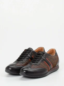 Galizio Torresi – Sneaker aus Kalbleder Schwarz-Multi