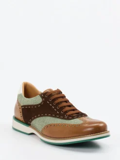 Galizio Torresi – Sneaker aus Leder Cognacbraun