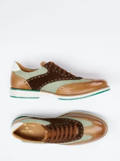 Galizio Torresi – Sneaker aus Leder Cognacbraun