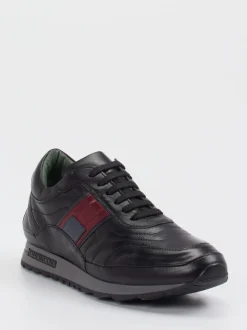 Galizio Torresi – Sneaker aus Kalbleder schwarz