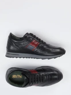 Galizio Torresi – Sneaker aus Kalbleder schwarz