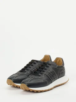 Galizio Torresi – Sneaker aus Kalbleder schwarz