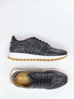 Galizio Torresi – Sneaker aus Kalbleder schwarz