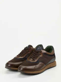 Galizio Torresi – Sneaker aus Veloursleder Dunkelbraun
