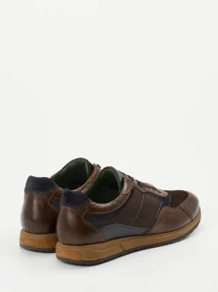 Galizio Torresi – Sneaker aus Veloursleder Dunkelbraun