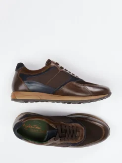 Galizio Torresi – Sneaker aus Veloursleder Dunkelbraun