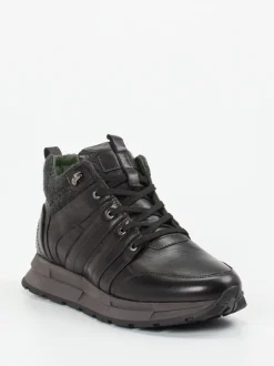 Galizio Torresi – Sneakerboots aus Kalbleder dunkelbraun
