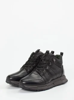 Galizio Torresi – Sneakerboots aus Kalbleder dunkelbraun