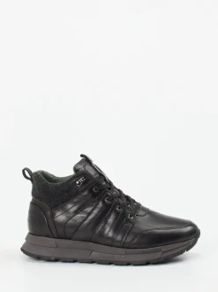Galizio Torresi – Sneakerboots aus Kalbleder dunkelbraun