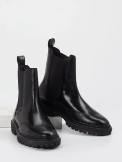 Gant – Chelsea Boots aus Kalbleder Schwarz