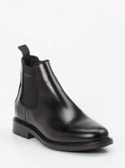 Gant – Chelsea Boots aus Kalbleder schwarz