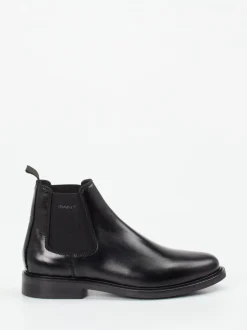 Gant – Chelsea Boots aus Kalbleder schwarz