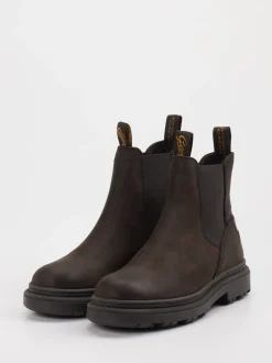 Gant – Chelsea Boots aus Leder in Dunkelbraun