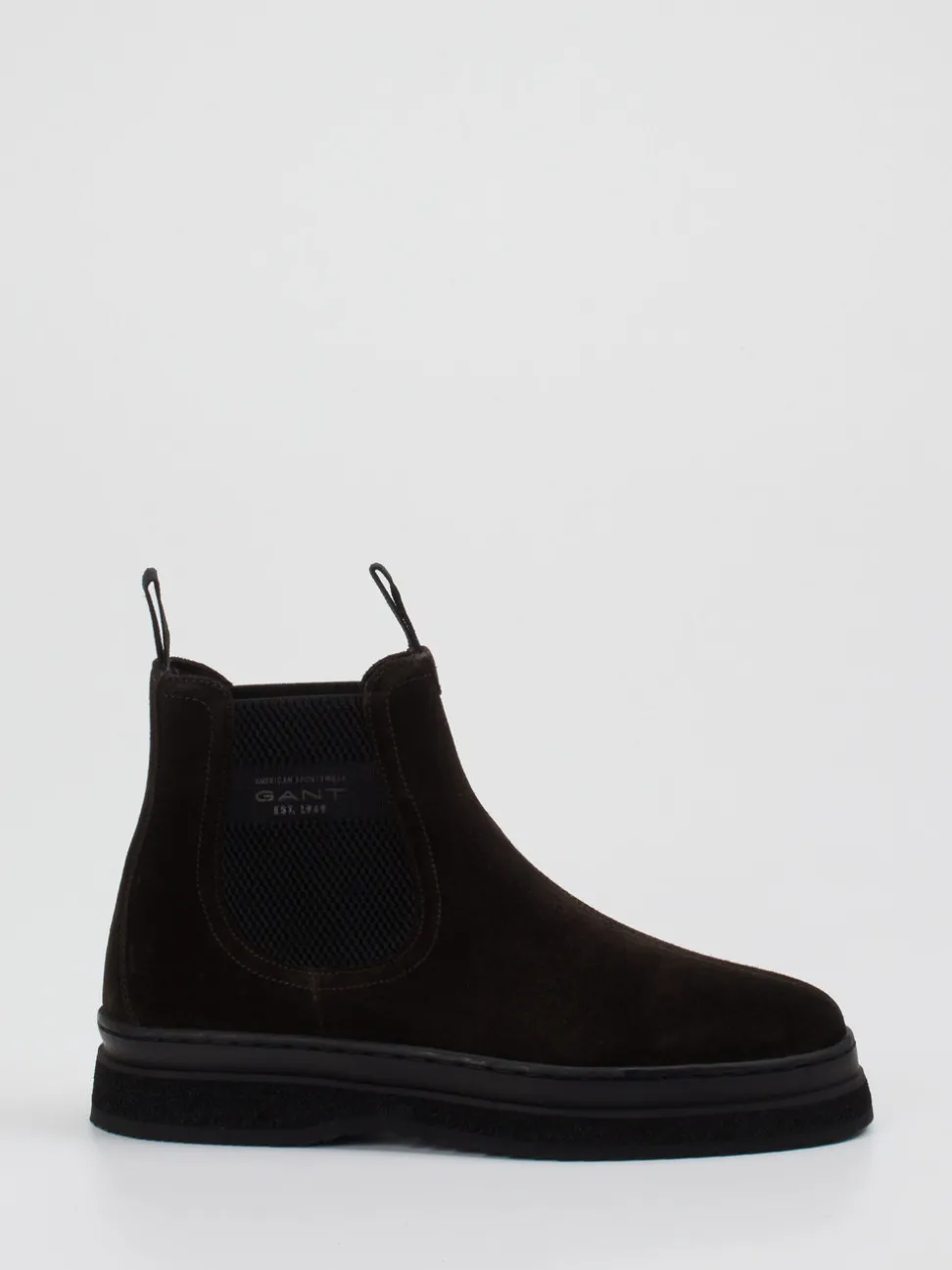 Gant – Chelsea Boots aus Veloursleder dunkelbraun