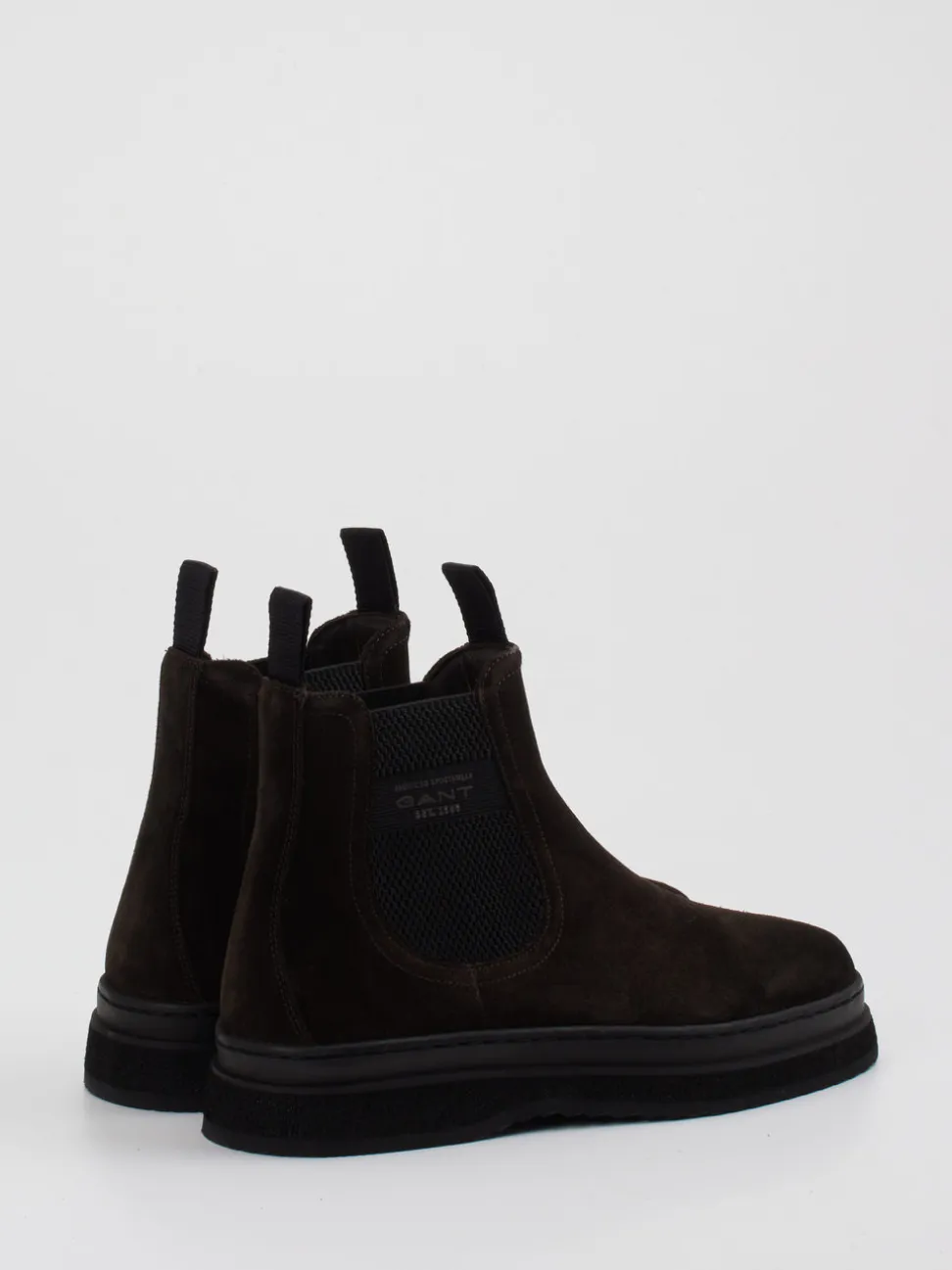 Gant – Chelsea Boots aus Veloursleder dunkelbraun