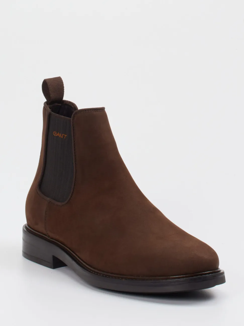Gant – Chelsea Boots aus Veloursleder Dunkelbraun