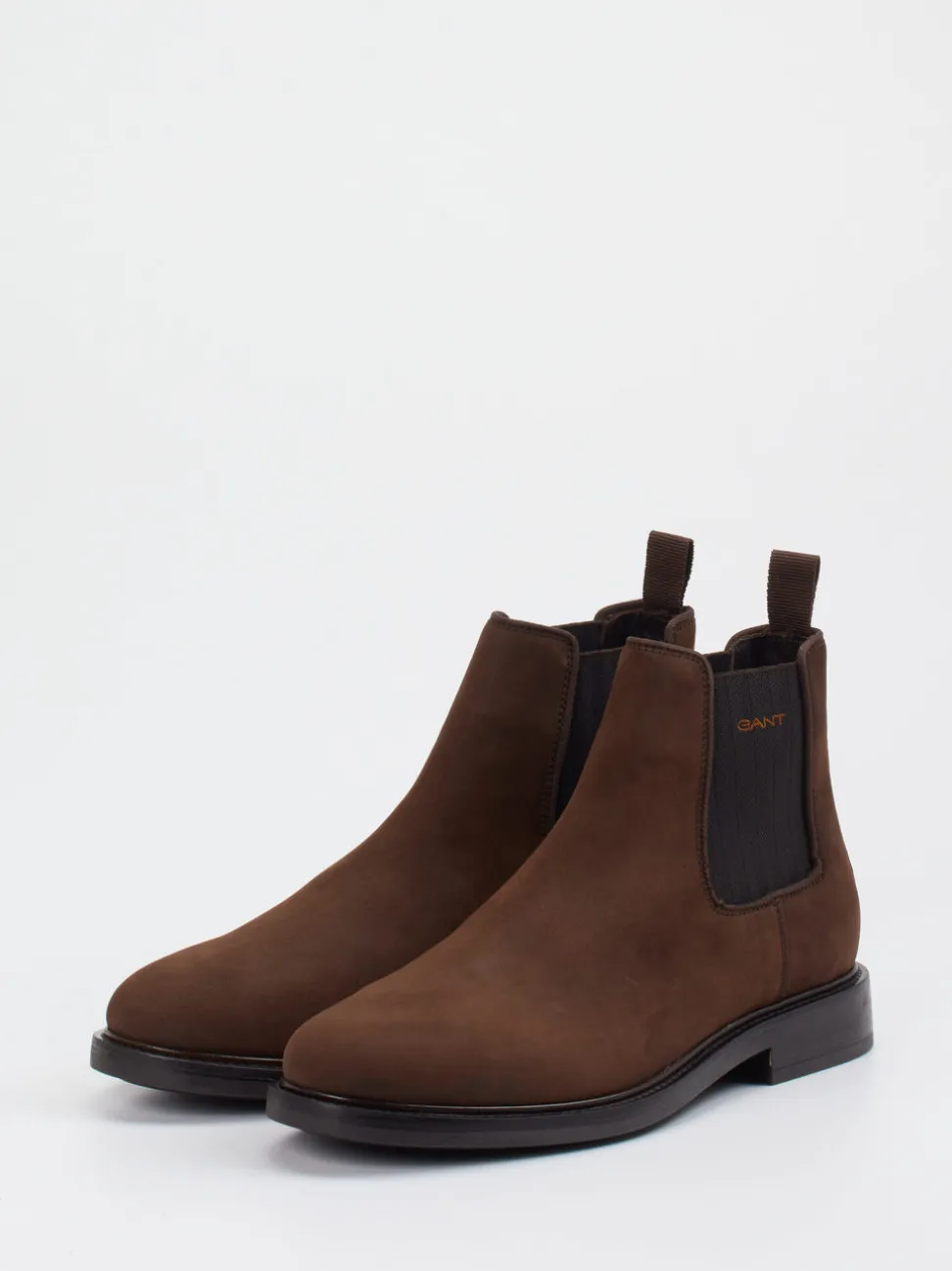 Gant – Chelsea Boots aus Veloursleder Dunkelbraun