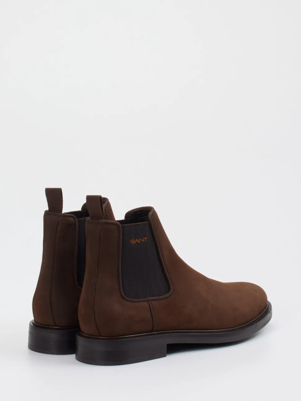 Gant – Chelsea Boots aus Veloursleder Dunkelbraun