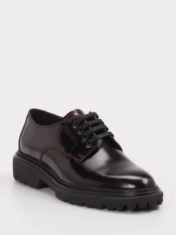 Gant – Derby-Schnürschuh aus Hochglanzleder Bordeaux