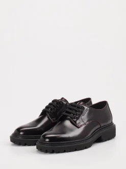 Gant – Derby-Schnürschuh aus Hochglanzleder Bordeaux