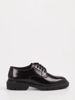 Gant – Derby-Schnürschuh aus Hochglanzleder Bordeaux
